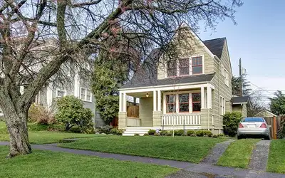 A low-slope roof section repaired by Bates John Roofing